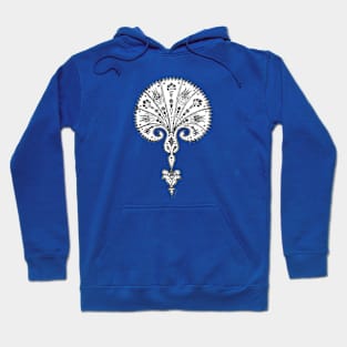 Ink drawing - Persian fan ornament Hoodie